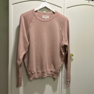 The Great ‘College’ sweatshirt in blush pink. Size 0 (XS)